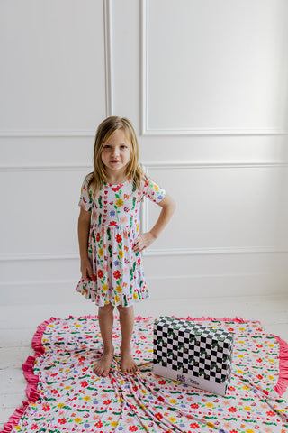 LOVEBUG BLOOMS DREAM RUFFLE DRESS