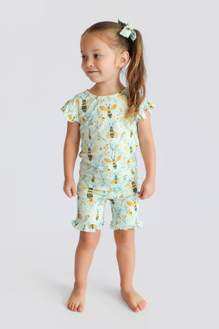 BUZZ & BLOOM DREAM RUFFLE SHORT SET