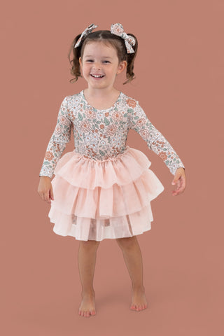 AUTUMN BLOSSOM LONG SLEEVE DREAM TUTU DRESS