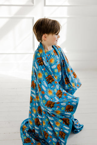 BEAR-Y BLUE SKIES DREAM BLANKET