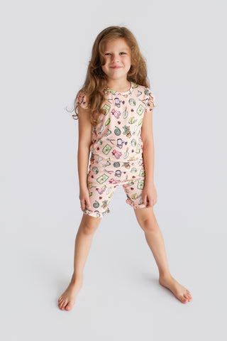 IN THE GARDEN DREAM RUFFLE SHORT SET