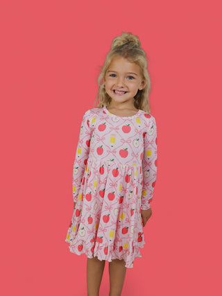 PENCILS & BOWS DREAM RUFFLE DRESS