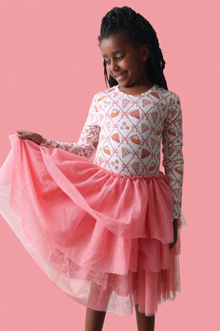 SLICE OF FALL LONG SLEEVE DREAM TUTU DRESS
