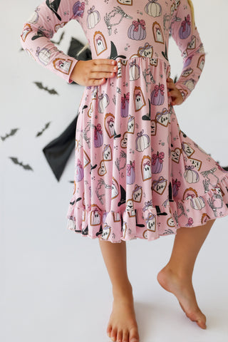PRETTY LITTLE HAUNTS DREAM RUFFLE DRESS