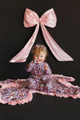 SPOOKY SWEETHEART DREAM RUFFLE ROMPER