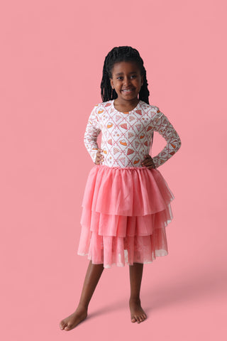 SLICE OF FALL LONG SLEEVE DREAM TUTU DRESS