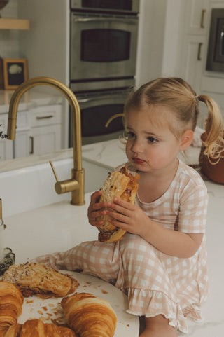 CHARLIE'S CHECKS DREAM RUFFLE DRESS