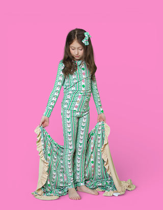 LUCKY RAINBOW RIBBONS DREAM BOW HAIR CLIPS