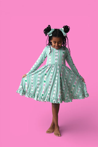 LUCKY RAINBOW RIBBONS DREAM RUFFLE DRESS