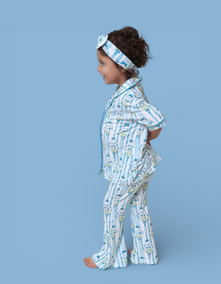 HEIRLOOM BLUE BLOOMS DREAM GIRL'S FLARE SET