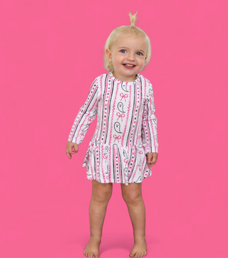 BOO AND BOWS LONG SLEEVE DREAM BODYSUIT DRESS