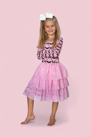 BATTY BOWS LONG SLEEVE DREAM TUTU DRESS