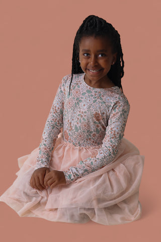 AUTUMN BLOSSOM LONG SLEEVE DREAM TUTU DRESS