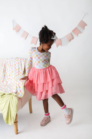 LUCKY CHARM CHECKS DREAM TUTU DRESS