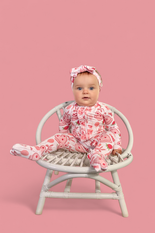 BERRY SWEET BIRTHDAY DREAM RUFFLE ROMPER
