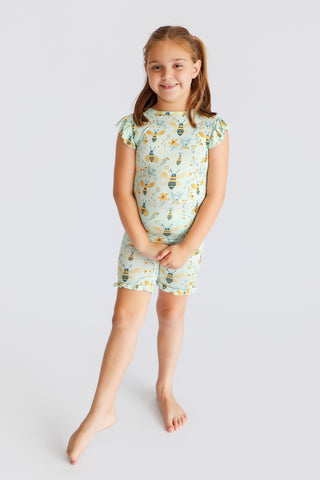 BUZZ & BLOOM DREAM RUFFLE SHORT SET