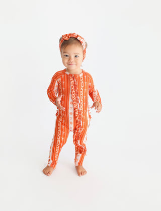 PUMPKIN PATCH BOWS DREAM RUFFLE ROMPER