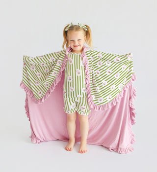 ROSIE'S MEADOW STRIPES DREAM RUFFLE SHORT SET