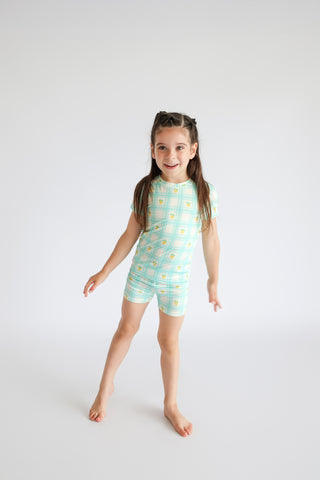 CITRUS GINGHAM DREAM SHORT SET