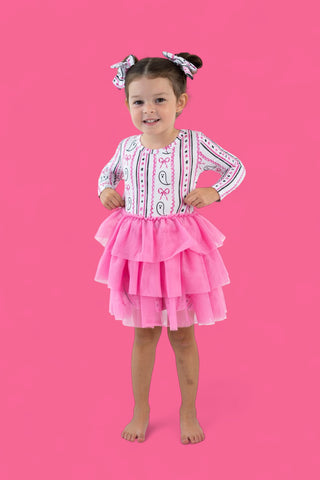 BOO AND BOWS LONG SLEEVE DREAM TUTU DRESS