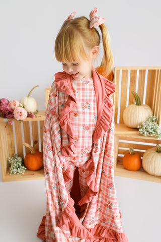 HARVEST BLOOMS DREAM RUFFLE BLANKET