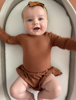 ESPRESSO LONG SLEEVE DREAM BODYSUIT DRESS