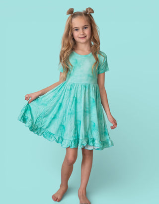JADE MIST DREAM RUFFLE DRESS