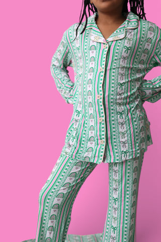 LUCKY RAINBOW RIBBONS DREAM GIRL'S FLARE SET