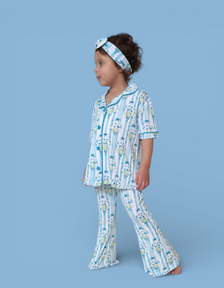 HEIRLOOM BLUE BLOOMS DREAM GIRL'S FLARE SET