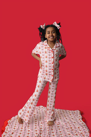 BERRY BEAR BLISS DREAM GIRL'S FLARE SET