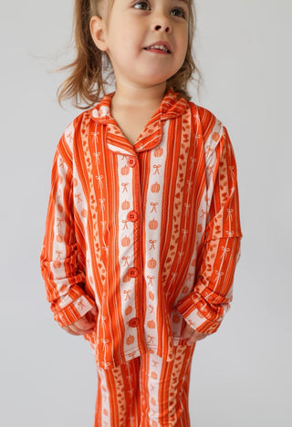 PUMPKIN PATCH BOWS DREAM GIRL'S FLARE SET