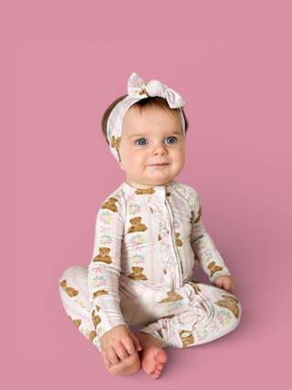 BEAR-Y BLOSSOMS DREAM RUFFLE ROMPER