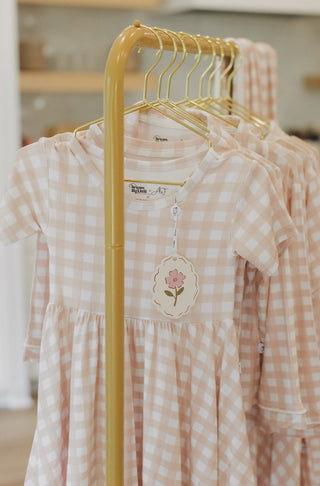 CHARLIE'S CHECKS DREAM RUFFLE DRESS