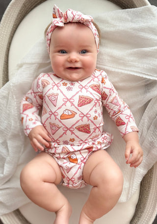 SLICE OF FALL LONG SLEEVE DREAM BODYSUIT DRESS