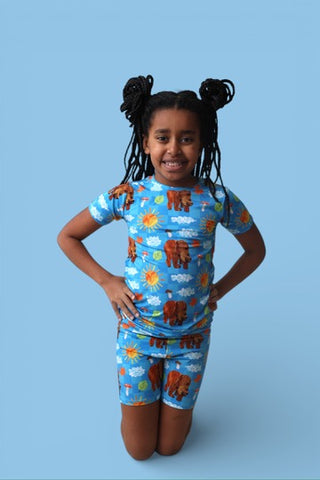 BEAR-Y BLUE SKIES DREAM SHORT SET