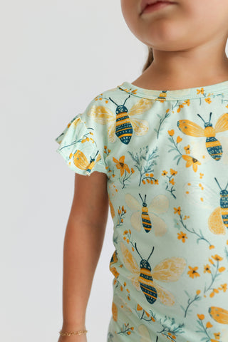 BUZZ & BLOOM DREAM RUFFLE SHORT SET