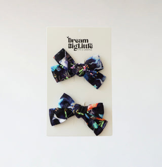 MIDNIGHT REEF DREAM BOW HAIR CLIPS