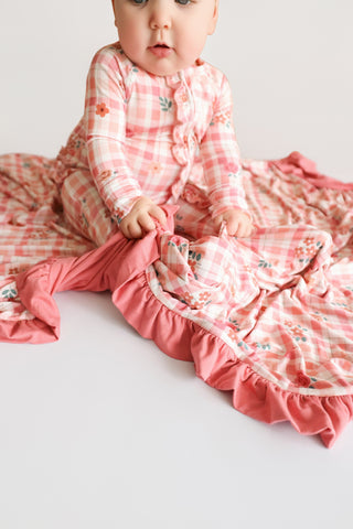 HARVEST BLOOMS DREAM RUFFLE BLANKET