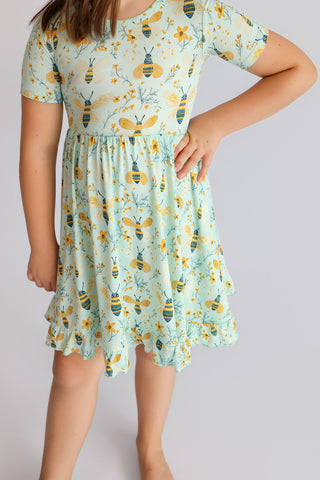 BUZZ & BLOOM DREAM RUFFLE DRESS