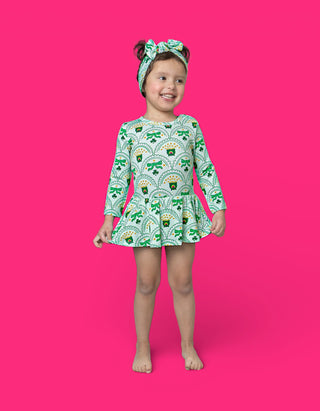 CLOVER & COINS DREAM BODYSUIT DRESS