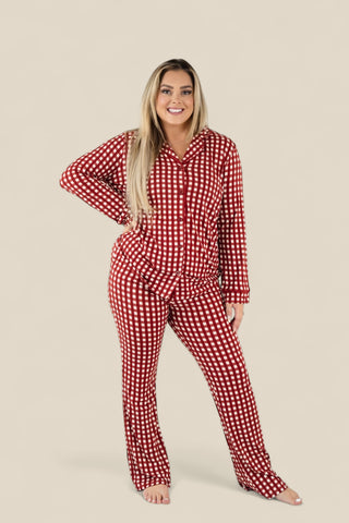 PEPPERMINT PLAID WOMEN'S DREAM FLARE SET