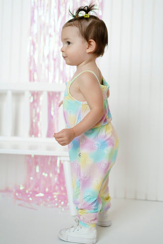 DREAMY SMILEY DREAM SMOCKED JUMPSUIT