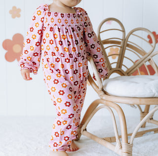 FALLIN' FOR DAISIES DREAM SMOCKED JUMPSUIT