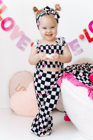 CHECK YES JULIET EXCLUSIVE DREAM SMOCKED FLARE SET