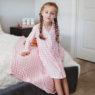 TAFFY PINK GINGHAM GIRL'S DREAM GOWN