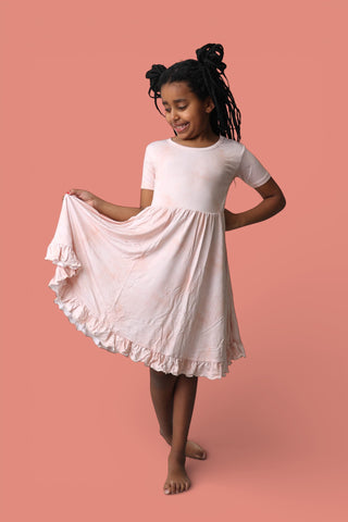 ORANGE CREAMSICLE DREAM RUFFLE DRESS