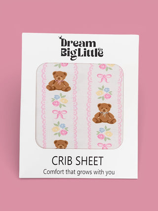 BEAR-Y BLOSSOMS DREAM CRIB SHEET
