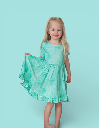 JADE MIST DREAM RUFFLE DRESS