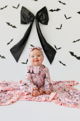 PRETTY LITTLE HAUNTS DREAM RUFFLE ROMPER