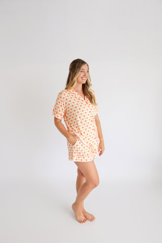 PEACH PERFECT BOWS WOMEN’S DREAM SHORT SET